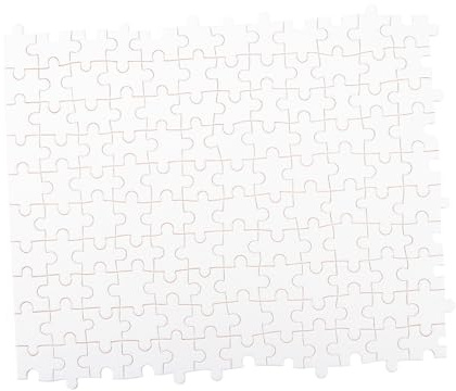 Holzpuzzle (leer) 1000 Stück Weiß, Beidseitig Bedruckbar | Transferfunktion zum Heißpressen, Selbstgemacht Puzzle (leer) für Kinder, Puzzle für Halloween Feier