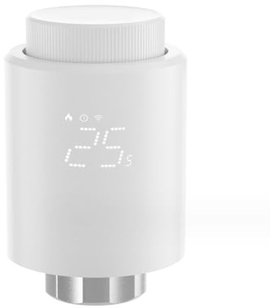 Tidevib For Smart Home Control Thermostatic Radiator Valve for Alexa, Compatible with for 30 Hubs, White