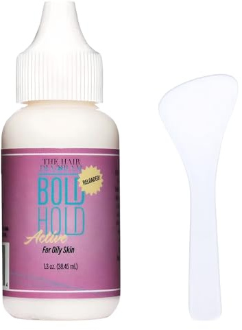Wig Glue Bold Hold,Waterproof Lace Wig Glue,Strong Hold Invisible Bonding Adhesive Hair Glue for Wigs with Clear Spoon - Easy Apply, Quick Dry