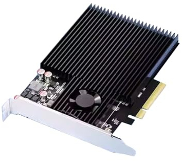 Muuookka M.2 SSD Array Card Quad M.2 NVMe SSD Switch Adapter PCIe 3.1 X8 to M.2 4/3.0 to NVMe Adapter Card
