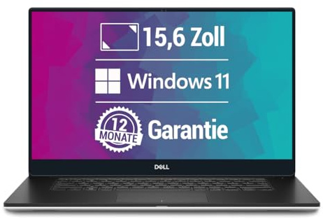 Dell XPS 15 7590 15,6 Zoll 4K Ultra HD Laptop Intel Core i7-9750H@ bis zu 4,5 GHz 32 GB 1000 GB SSD mit Windows 11 Pro & GRATIS Antiviren-Software inkl. 12 Monate Garantie (Generalüberholt)