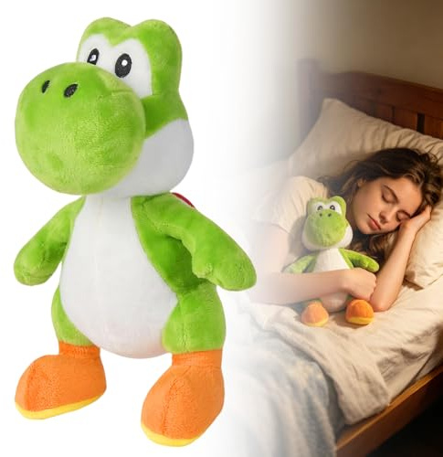 HBSFBH Yoshi Plush, 26cm Yoshi Anime Plush Figuren, Dinosaurier Kuscheltier, Geeignet Für Fans Von Sammelspielen