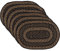 VHC Marken Bauernhaus Jute Tisch-Sets, 6 Stück, schwarz, 30,5 x 45,7 cm