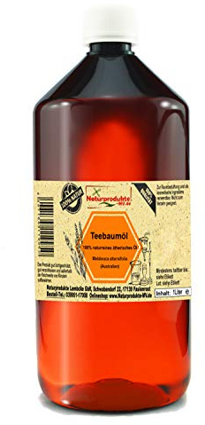 Teebaumöl (1000 ml) Australien 100% naturreines ätherisches Öl Teebaum Öl 1 Liter