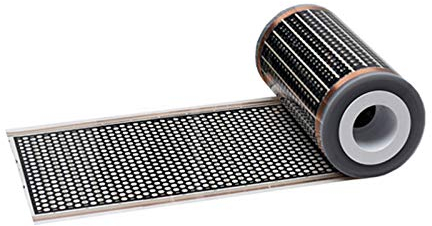 0,5x2,5m Folien-Heizung - Infrarot Heizfolie 12V Niedervolt AC/DC 0,5x2,5m 130W/m², elektrische Fußbodenheizung im Wohnwagen, Wohnmobil