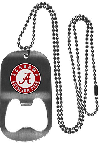 Siskiyou Sports NCAA Fan Shop Alabama Crimson Tide Bottle Opener Tag Necklace 20 inch Steel
