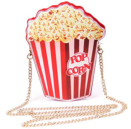 LUI SUI Mädchen PU Leder Geldbörse Popcorn süße Geldbörse kleine Umhängetasche Persönlichkeit Mini Umhängetasche Handtaschen