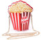 LUI SUI Mädchen PU Leder Geldbörse Popcorn süße Geldbörse kleine Umhängetasche Persönlichkeit Mini Umhängetasche Handtaschen