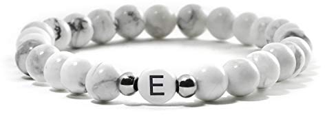 BERGERLIN Buchstaben Armband weiss (Buchstabe E)