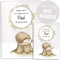 OLGS U-Heft Hüllen Set | Baby Tiere | Hochwertige Hüllen für Kinder Untersuchungsheft & Impfpass | Geschenkidee personalisierbar mit Namen, Geburtsdatum (Uhefthülle Set personalisiert, Igel)