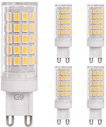 max K O M F O R T 5x G9 LED Leuchtmittel 7W 230V neutralweiß 4000K Lampen Stecklampe Halogen Ersatz SMD 750 Lumen 5er Pack DE-Händler