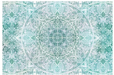 Bilderwelten Mandala Mustertapete Orientalisch inkl. Kleister 432x290cm - Vliestapete Made in Germany - Aquarell Tapete Schlafzimmer - Ornament Tapete - Mandala Tapete Wohnzimmer Flur T_3311