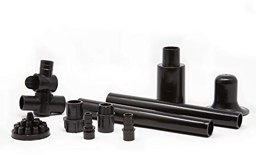 Spaces Places NK3 All in One Nozzle Kit for Pond Pumps Included Extension Tubes, Black