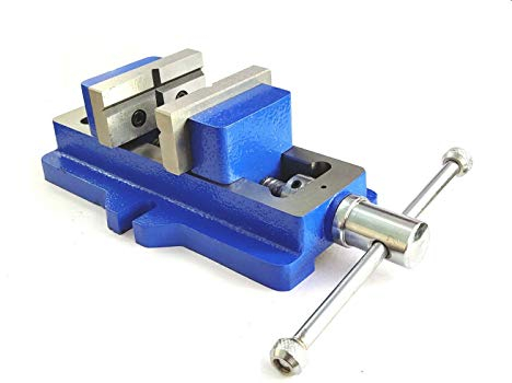 R&D 50 mm selbstzentrierender Schraubstock mit niedrigem Profil, Blau
