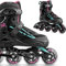 Movino Inline Skates | Cruzer B2 | Verstellbare Rollschuhe | Damen Mädchen Jungen Inliner | Inliner für Erwachsene | Inline Skates mit großen Rädern 76 mm | Inliner