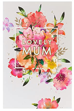 UK Greetings Mother's Day Card With Envelope - Colourful Design