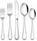 Besteck Set 12 Personen, Joyfair Edelstahl 60-teiliges Besteckset mit Gabel Messer Löffel, Elegantes Essbesteck Tafelbesteck Set für Zuhause/Restaurant/Party, Hochglanzpoliert & Spülmaschinenfestt