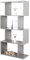 RICOO Regal 140 x 70 x 30cm, Standregal grau WM074-PL Spannplatte aus Holz, Bücherregal Wandregal klein, Regale & Ablagen, schmales Regal, Büroregal, kleines Regal schmal, Büro Bücherregale
