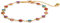 KINBOM Bracelets de Cheville Or 18K pour Femme, Ajustable Bracelet de Cheville de Plage avec Cloche Étoiles Scintillantes Colorées Chaîne de Pied en Or Bracelet de Cheville Bohème pour Femme Filles