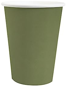 Santex mariage Générique - 10 GOBELETS Carton Bio 25CL Vert Olive