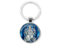 Ganesha Schlüsselanhänger Gott des Glücks, indischer Elefant, Glasanhänger, Tasche, Auto-Schlüsselanhänger, Buddha, Geist, Glaube, Schmuck, silber, 25