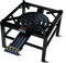 Heavy Duty 20.8KW Four Keys Cast Iron Steel LPG Propane Gas Boiling Ring Burner | Catering Camping Stove Outdoor Party Wedding 4 Keys Cooker 49x49x36cm (BLACK)