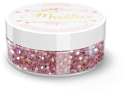 MARBLERS Cosmetic Grade Chunky Glitter [Mermaid Violet] 0.18oz (5g) | Flake | Shape | Non-Toxic | Vegan | Cruelty-Free | Eyeshadow, Nail Polish, Nail Art | Festival, Rave & Party Makeup | Body & Face