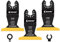 EZARC Titanium Oscillating Saw Blades, 3PCS Extended Multitool Blades for Metal, Wood Nails, Screws Cutting, Plastic