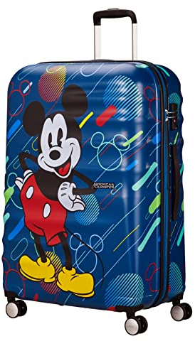 American Tourister Wavebreaker Disney - Spinner L, Kindergepäck, 77 cm, 96 L, Mehrfarbig (Mickey Future Pop)