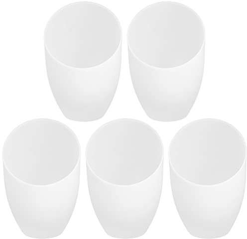 DOITOOL Remplacement D' abat- Jour en Plastique 5Pcs Couvercle de Lampe Blanc Incliné Forme Fer à Cheval pour Lustre Suspension Appliques, Blanche, 13.6x11x4cm, (5T581146VNN7MBJ)