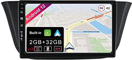 JOYX Android 12 IPS Autoradio Passt für Iveco Daily VI (2014-2021) - Eingebautes Kabellos CarPlay + Android Auto - Rückfahrkamera - [2G+32G] - 9 Zoll 2 Din - DAB Lenkradsteuerung 4G WiFi Fast-Boot BT