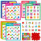 SpriteGru Juego de Bingo Alfabético, Juego de Bingo con Mayúsculas, Minúsculas y Números Juego de Tablero de Bingo ABC y 123 para Niños de Jardín de Preescolar de 4 a 8 años, Aula y el Hogar