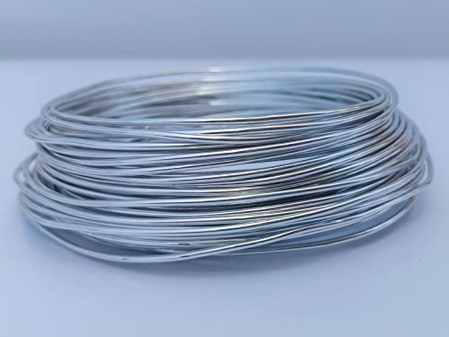 20 Gauge Anodized Aluminum Wire 164 Feet for Jewelry Making Craft DIY（0.8mm,Silver,40801）