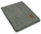 KNIT FACTORY - Uni Gestrickte Decke - Wohndecke - Kuscheldecke - Gestrickte Sofadecke - Plaid aus Wolle - Wolldecke - Urban Green - 160x130 cm