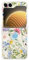 For Galaxy Z Flip 5 5G Clear Case, Hinge Protection, Blue hydrangeas, Romantic Flowers Idyllic, Transparent Hard PC Protective Phone Case Cover Compatible with Samsung Galaxy Z Flip 5, S12