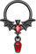 Melighting 16g Fledermaus Nasenpiercing Ring Chirurgenstahl Septumring Knorpel Ohrring Helix, Daith, Conch Piercings Schmuck für Halloween