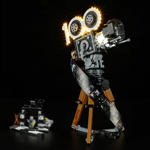 YEABRICKS LED Licht für Lego-43230 Disney Kamera-Hommage an Walt Disney Bausteine Modell (Lego Set Nicht enthalten)