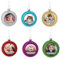 MilyaDE 6 Stück Weihnachtskugeln mit eigenem Bild, Kunststoff innen Glitzer Lametta 6cm, Christbaumkugeln Personalisierte selbst gestalten