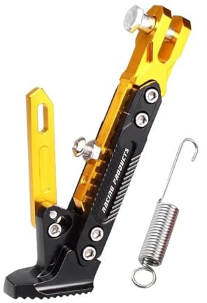 Parkständer Parkhalter Bodenständer Verstellbarer Motorradständer Kickstand Fuß Side Kick Für Ya&maha Fz6S Fz 16 Virago Xj6 R1 2008 Fz8 R1 2014 Yz 250 Bws 125 Sr 250