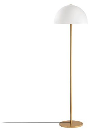 Opviq Fulgor Stehleuchte | Gold Metallkörper | 40x23 cm Kappe