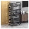 audio rack hifi regal 43 Zoll hohes Audio-Rack-Schrank, AV-Medienständer mit 5 Ebenen und verstellbaren Regalen, Medienturm-Schrankregal for Spielekonsolen, Unterhaltung/Plattenspieler/Stereoempfänger