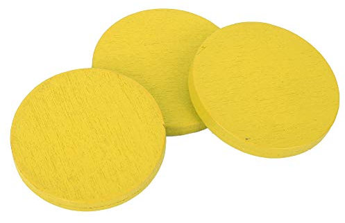 Lybunair 50 Stück Holzscheiben, pädagogisches Jugendhandwerk, umweltfreundliches DIY-Handwerkszubehör (disc)