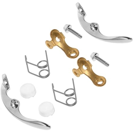 OFFIGAM Trompetenventil Fingerknopf Präzises Design aus Metall 10 Stück mit Schrauben und Feder und Starke Kompatibilität für Trompeten Reparatur und Zubehör
