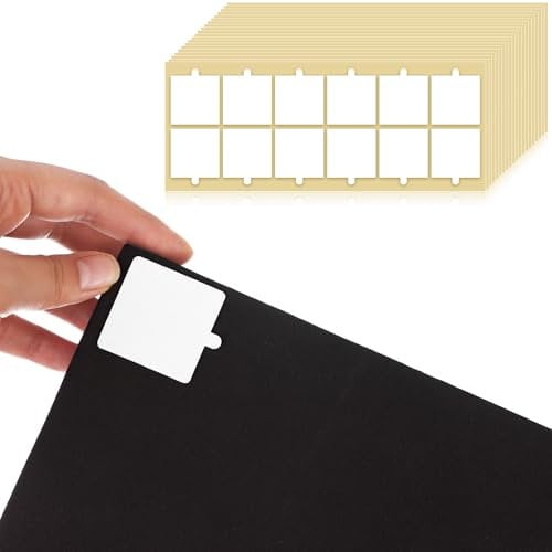 240 Pack Double Sided Tape for Acoustic Foam Panels & Walls, Heavy Duty Adhesive Squares with Easy Peel Tabs, Removable Mounting Tape for Soundproofing, Posters, Photos, DIY Projects, 1.4x1.4 Inches