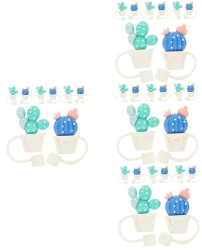 Cabilock 4 Ensembles Capsules De Protection Pour Pailles Réutilisables De Décorations Adorables Forme De Cactus De Légères Pour Événements Usage 8 Pièces * 4