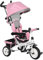 HOMCOM Triciclo per Bambini con Maniglione 6 in 1, Passeggino per Bambini con Tettuccio Regolabile, Cintura di Sicurezza e Cestino, Età 1-5 Anni, Rosa