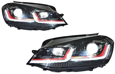Scheinwerfer Rechts Links Kompatibel Mit VW Für Golf 7 .5 MK7 R Für GTI 2013–2021 Autoscheinwerfer-Montageprojektorlinsen-Zubehörsatz