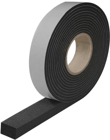Compressible Self-Expanding Foam Tape Sealing Adhesive Expand Multiple Sizes Seal Door Window Cover (15mm x 4mm x 8m)
