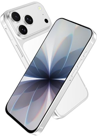 AODOEU Telephone Portable Pas Cher Android 14-8 Go +128Go/TF 1To Smartphone Pas Cher, 6,58 HD+, 21MP+13MP, 6958mAh Smartphone Débloqué, Téléphone 4G Dual SIM/GPS/Face ID/OTG-Blanc