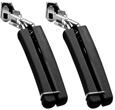Hot Plate Gripper, 2 Pack Bowl Clip Stainless Steel Gripper Clips Anti Scalding Clip for Moving Hot Plate or Bowls with Food Out,from Pressured Cooker, Microwave, Ove(Black/2Pack)